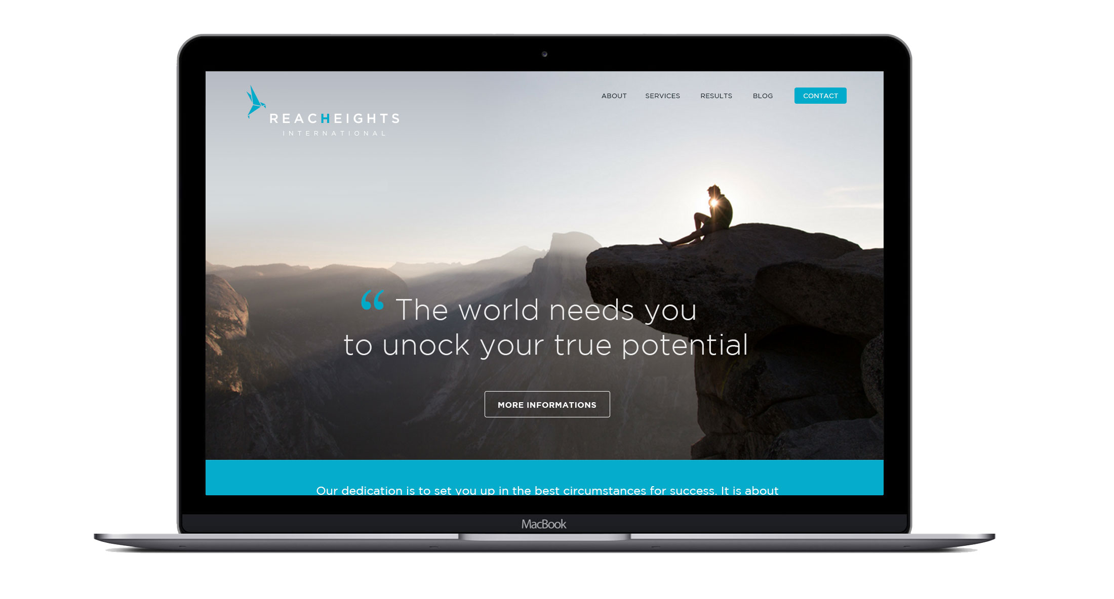 Reach heights - Website Home page