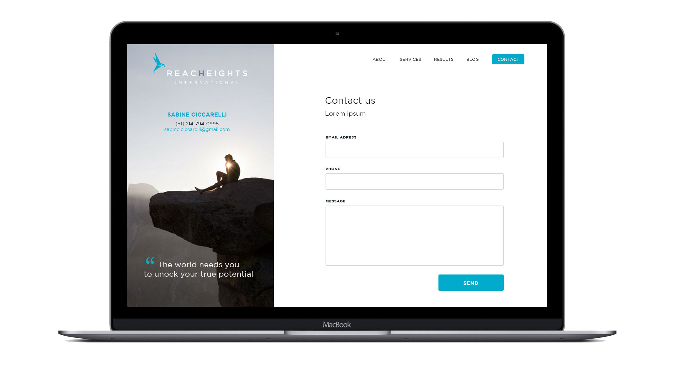 Reach heights - Website contact