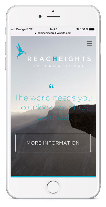 Reach heights - Mobile Home page